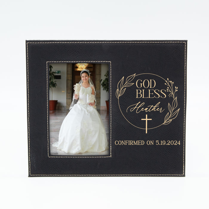 Personalized God Bless Confirmation Picture Frame