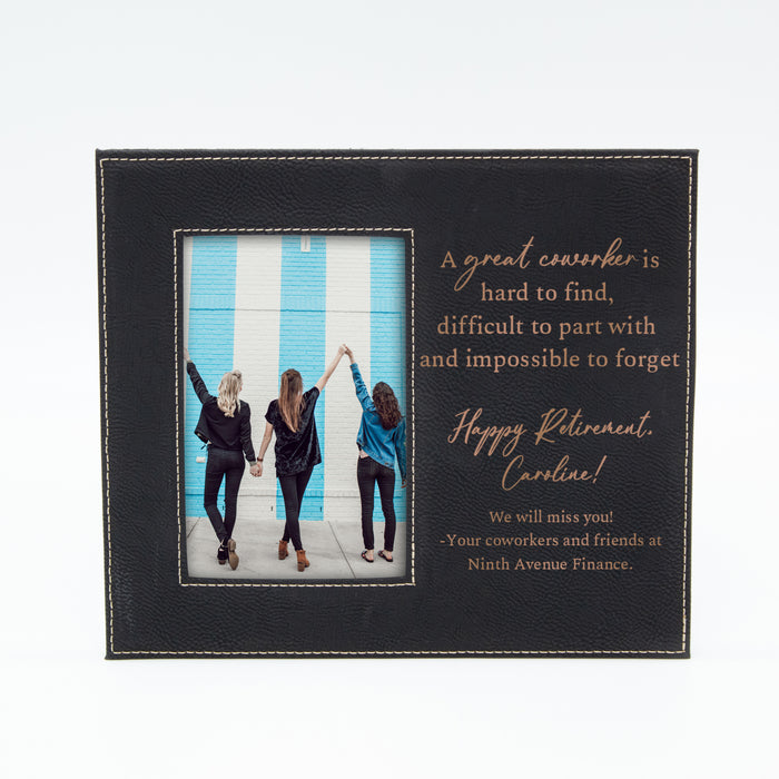 Personalized Great Worker Coworker Retirement Picture Frame