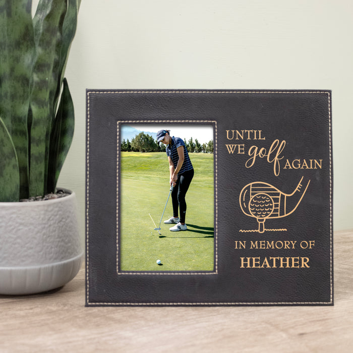 Personalized "Until We Golf Again" Memorial Picture Frame