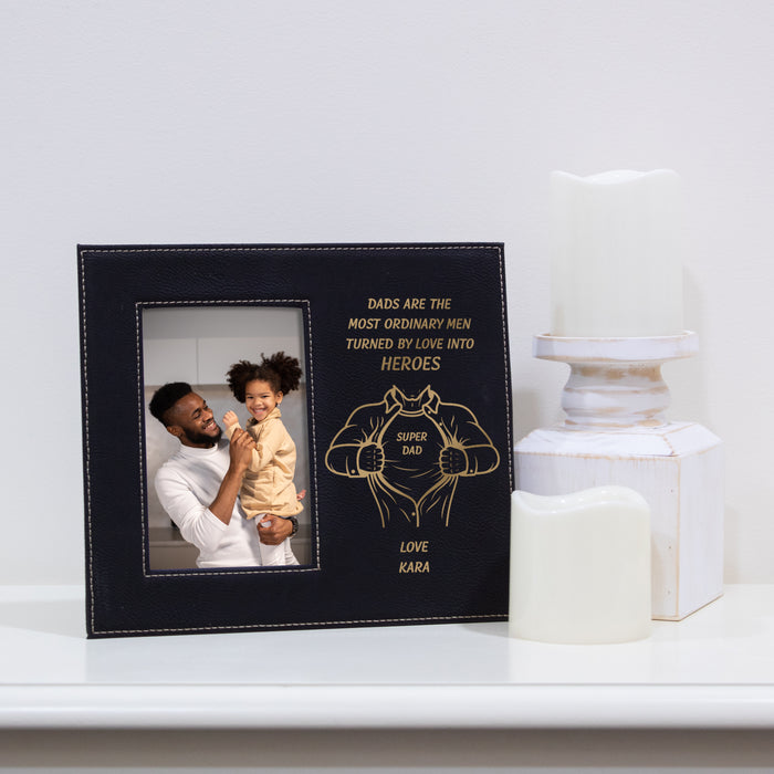 Personalized Dad is Our Hero Frame