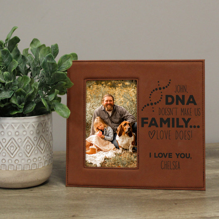 Personalized Stepdad DNA Family Picture Frame