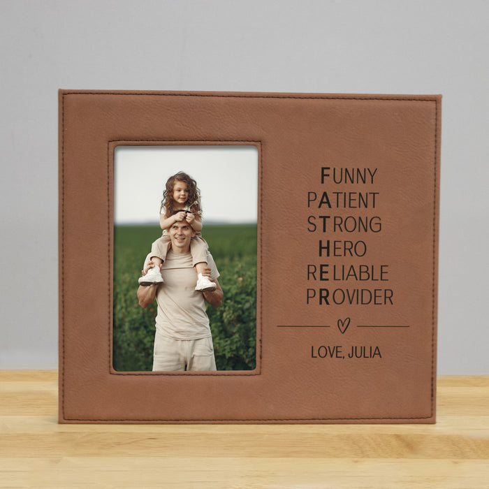 Personalized Father Acronym Picture Frame