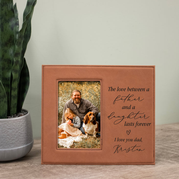 Father Daughter Love Engraved Picture Frame