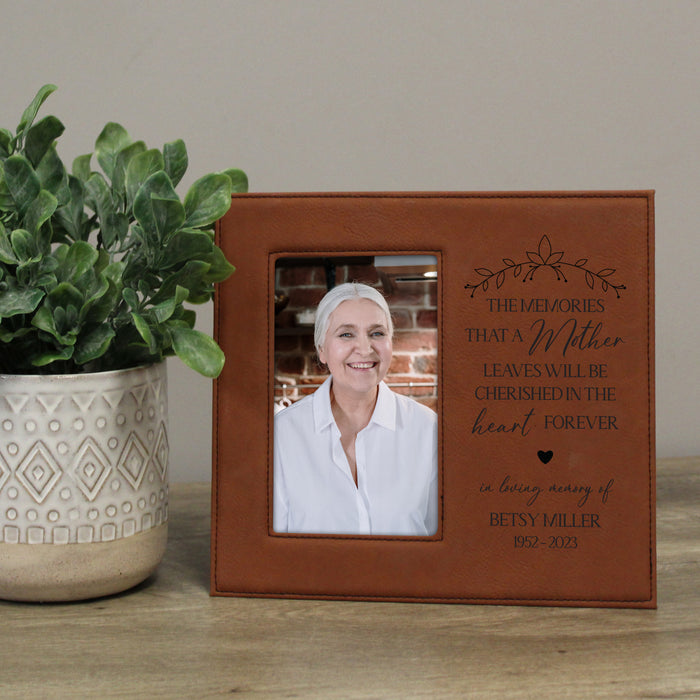 Personalized "Cherished Memories of a Mother" Picture Frame