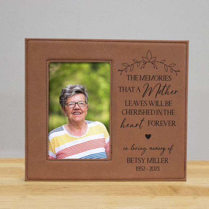 Personalized "Cherished Memories of a Mother" Picture Frame