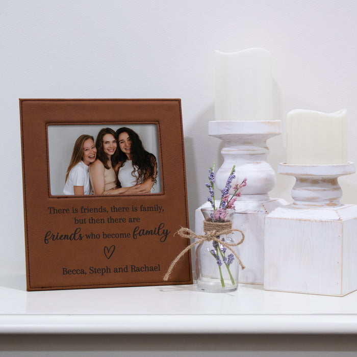 Personalized Friends Who Become Family Picture Frame