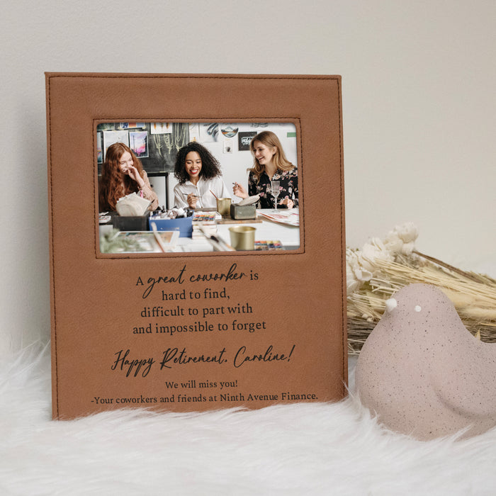 Personalized Great Worker Coworker Retirement Picture Frame