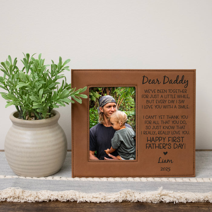 Personalized "Dear Daddy..." First Father's Day Picture Frame