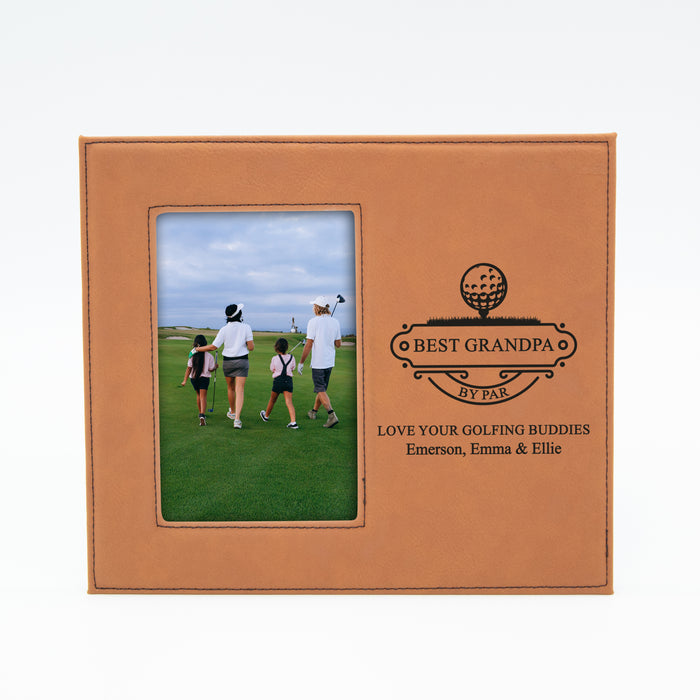 Personalized "Best Grandpa By Par" Picture Frame