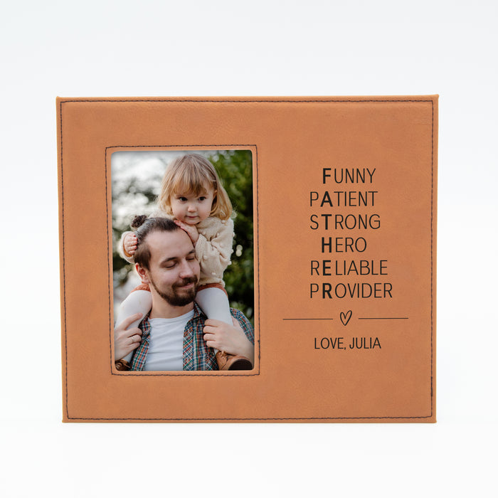 Personalized Father Acronym Picture Frame