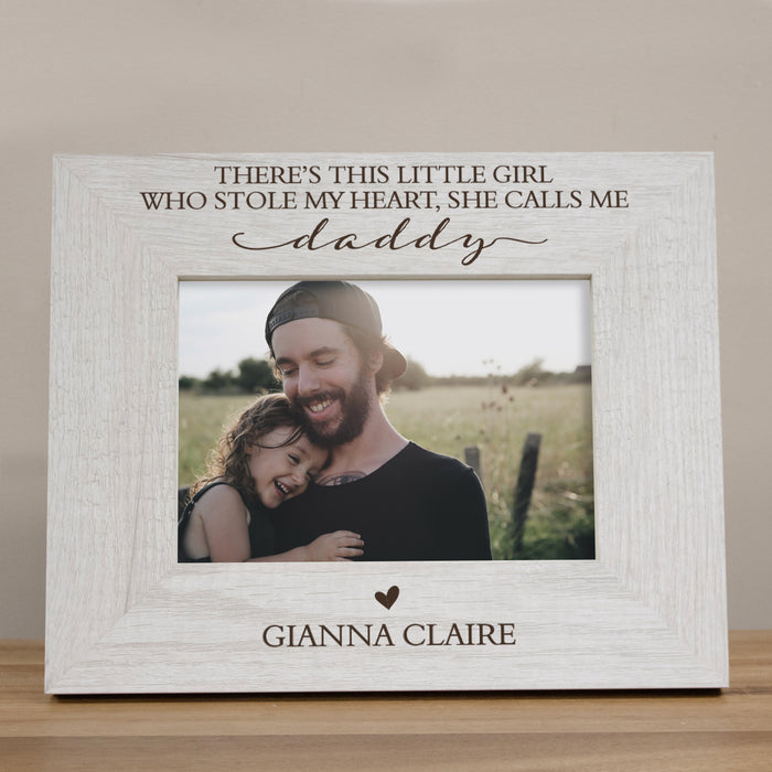 Personalized Little Girl Stole My Heart Picture Frame