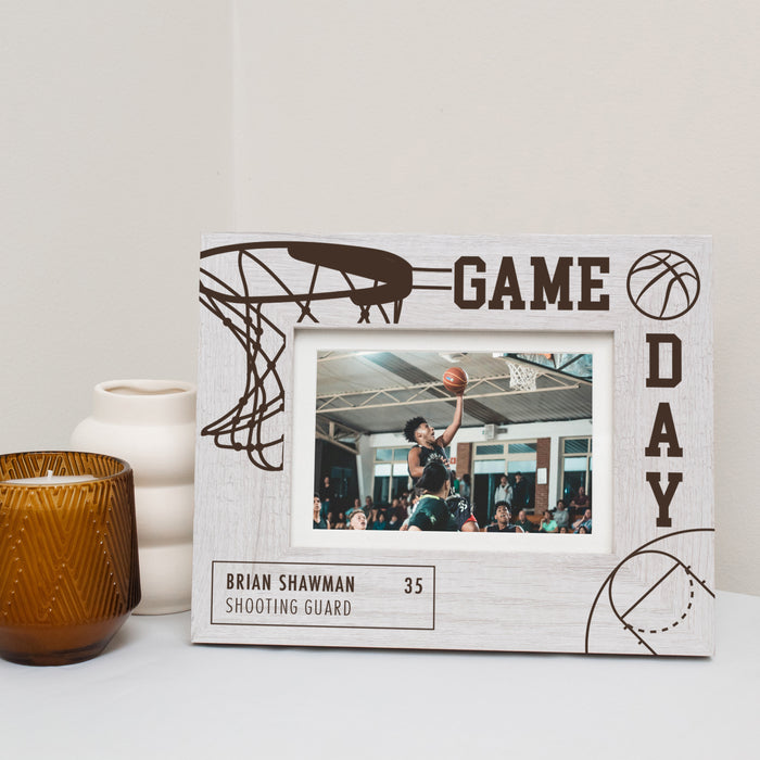 Personalized Basketball Game Day Frame
