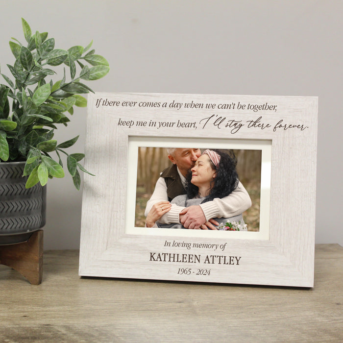 Personalized "Keep Me In Your Heart" Memorial Picture Frame