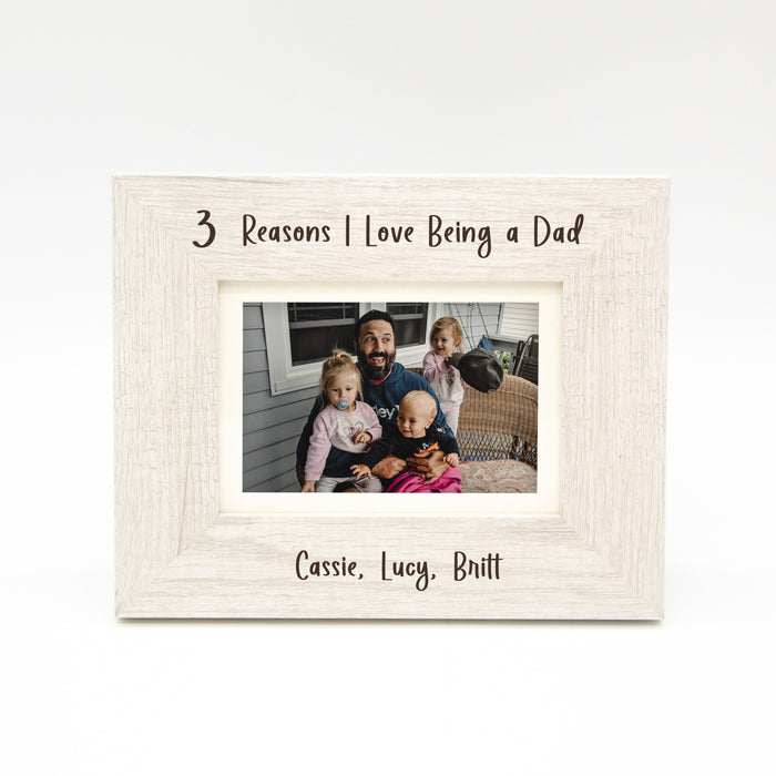 Personalized "Reasons I Love Being a Dad" Picture Frame