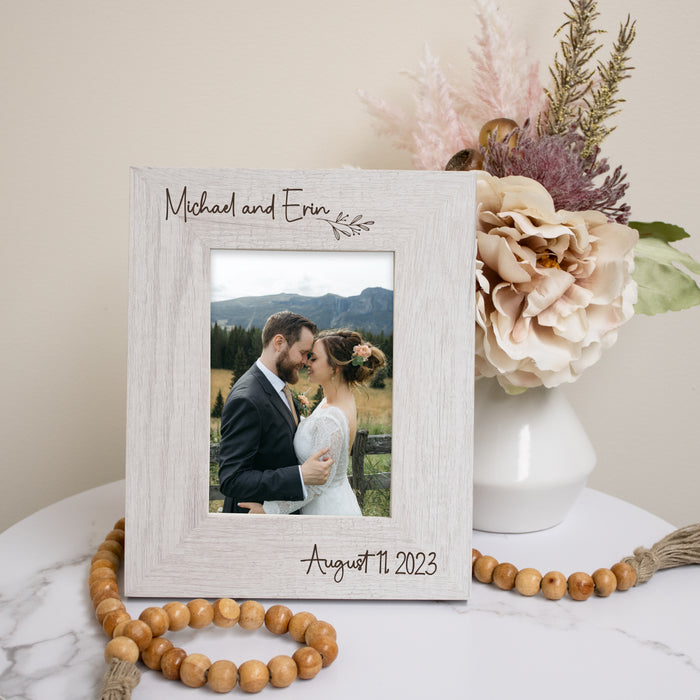 Personalized Couple Anniversary Picture Frame