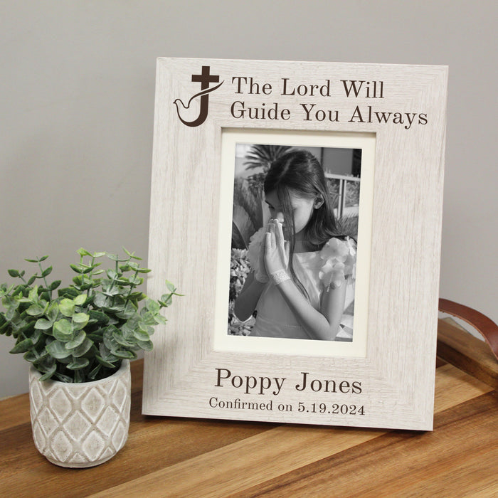 Personalized "Lord Will Guide You" Confirmation Picture Frame