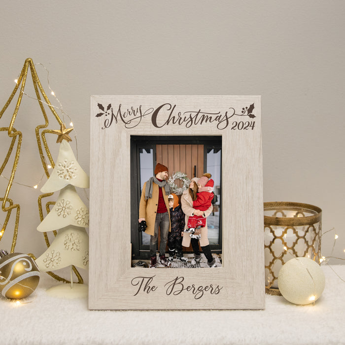 Custom Christmas picture frame