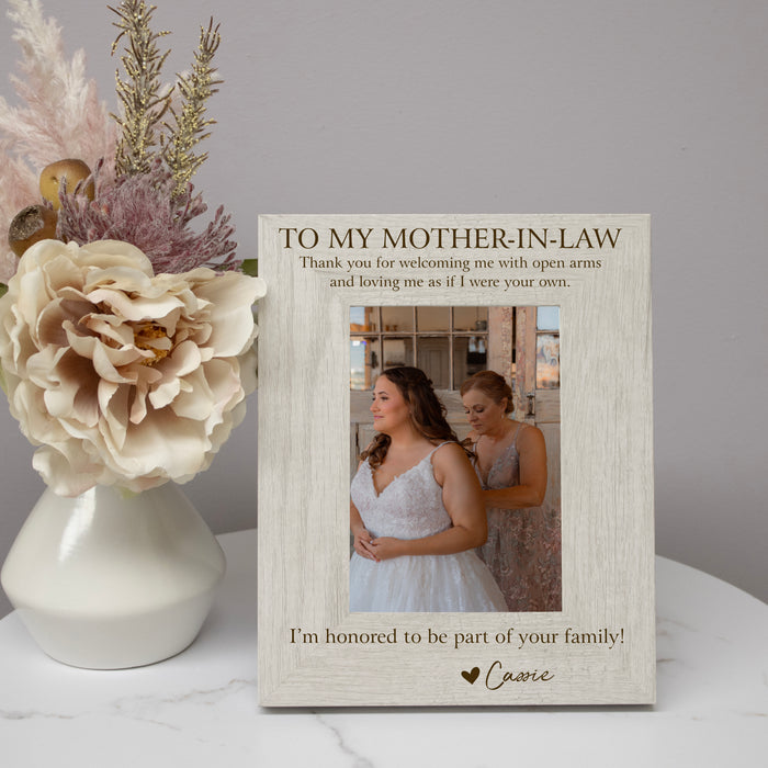 Personalized Mother in Law Picture Frame