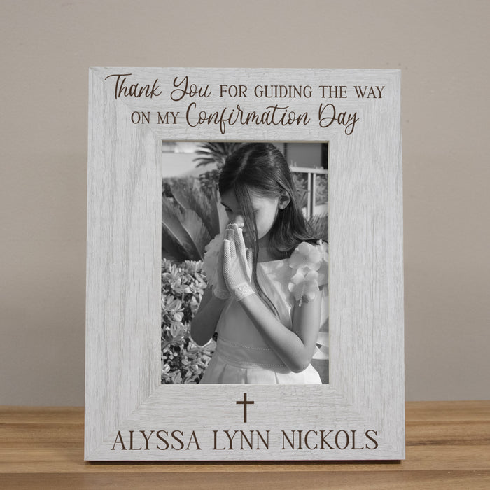 Personalized Confirmation Sponsor Guiding The Way Picture Frame