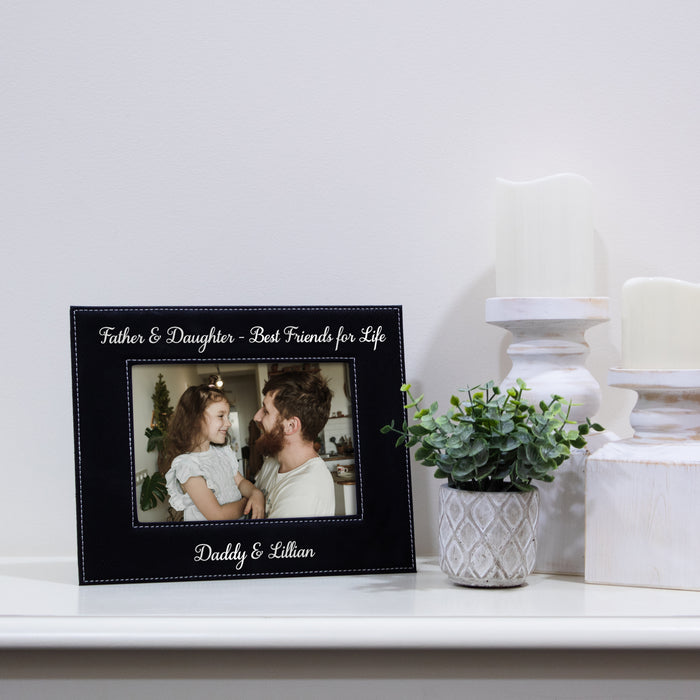 Personalized Father Daughter Best Friends Picture Frame