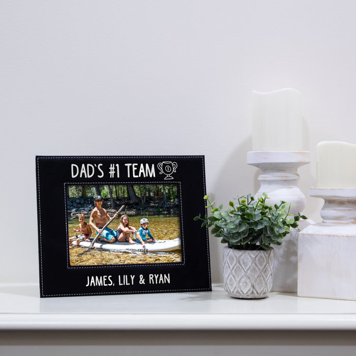 Personalized Dad's #1 Team Picture Frame