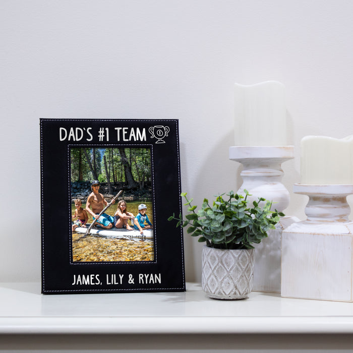 Personalized Dad's #1 Team Picture Frame