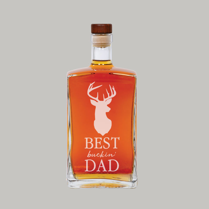 Personalized "Best Buckin' Dad" Decanter