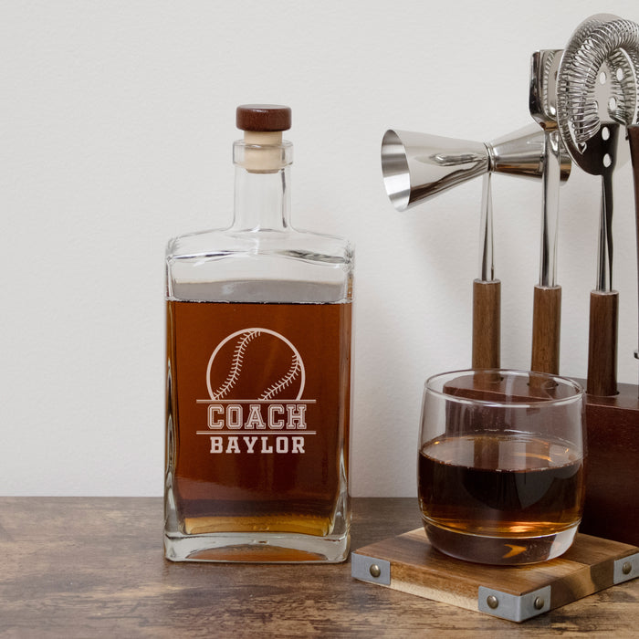 Sports Coach Whiskey Decanter