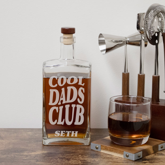 Personalized "Cool Dads Club" Decanter