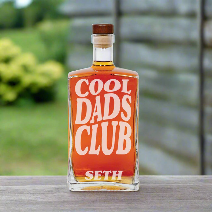 Personalized "Cool Dads Club" Decanter