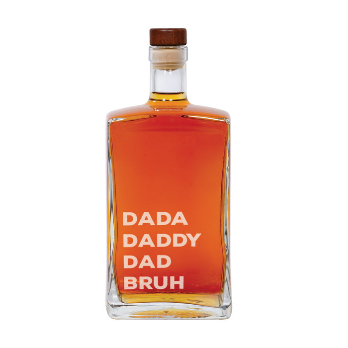 Dad, Daddy, Bruh Whiskey Decanter