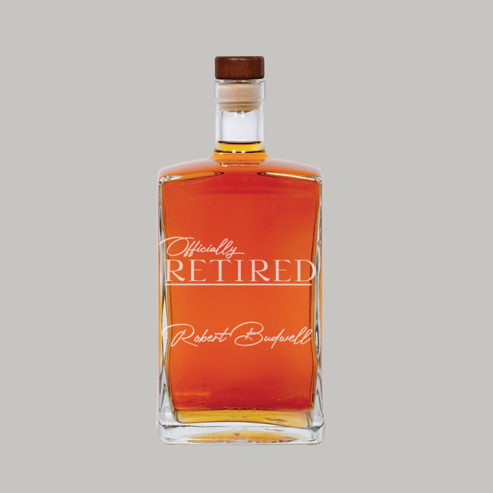 Personalized Retired Decanter