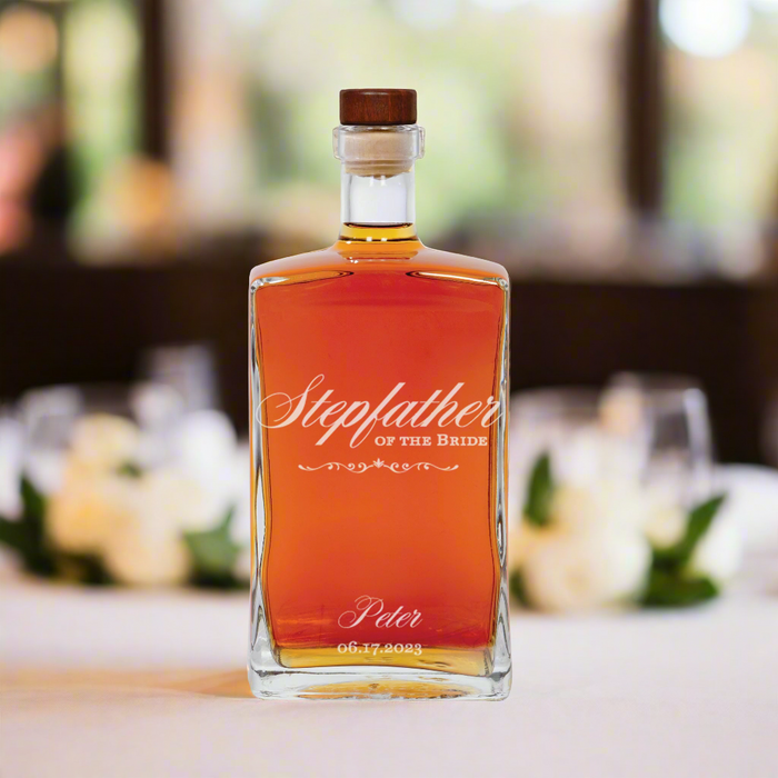 Personalized "Stepfather of the Bride" Decanter