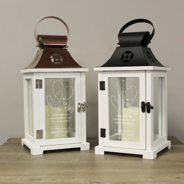 Personalized "Sky Looks Different" Memorial Lantern