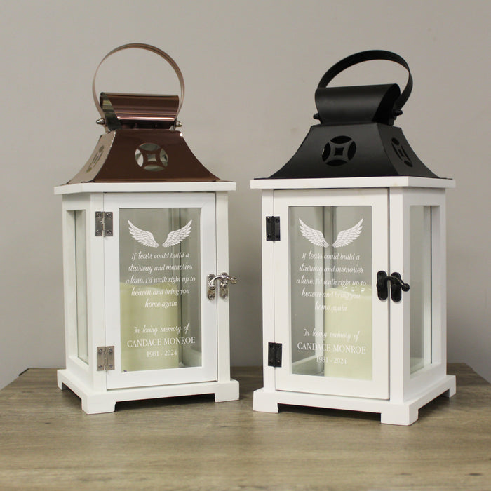 Personalized "Bring You Home Again" Memorial Lantern