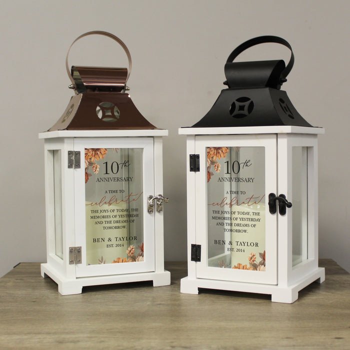 Personalized "A Time To Celebrate" Anniversary Lantern