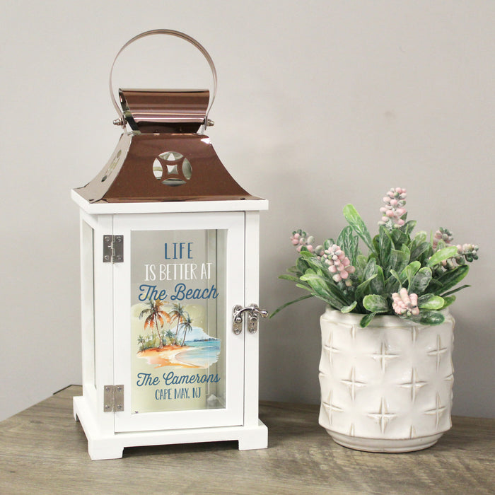 Personalized Beach House Lantern