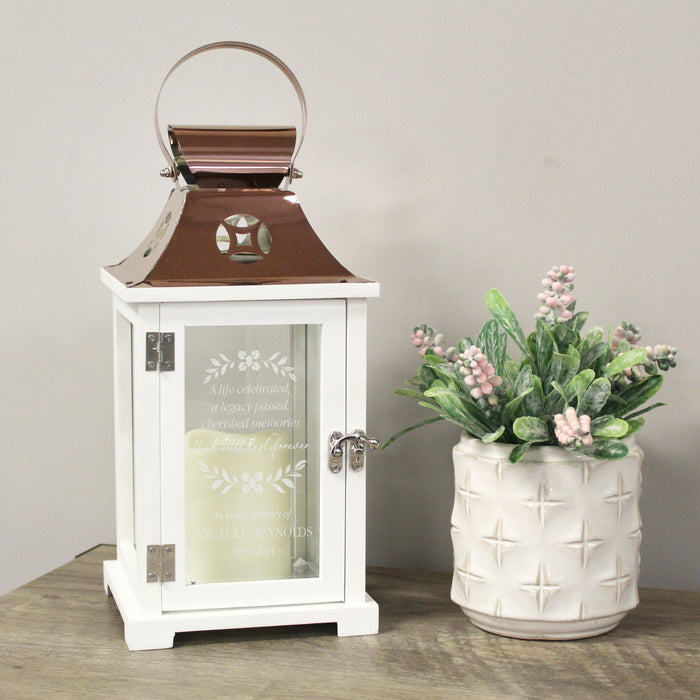 Personalized "A Life Celebrated" Memorial Lantern