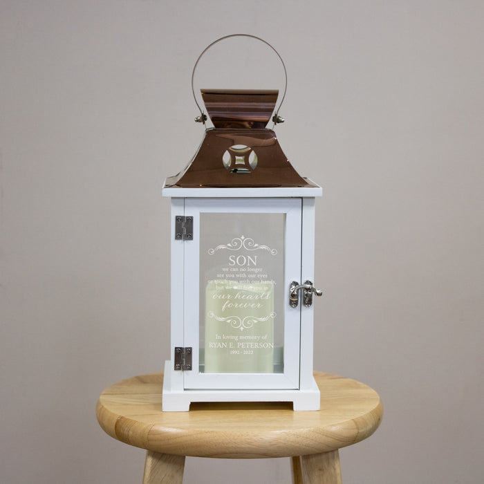 Personalized Son Memorial Lantern