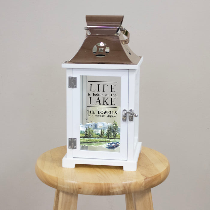 Personalized Lake House Lantern