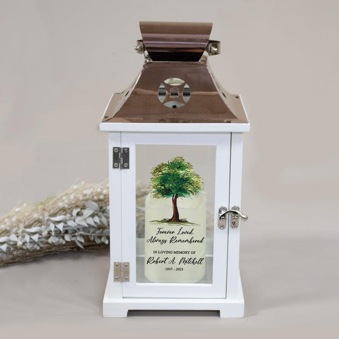 Personalized Tree of Life Memorial Lantern