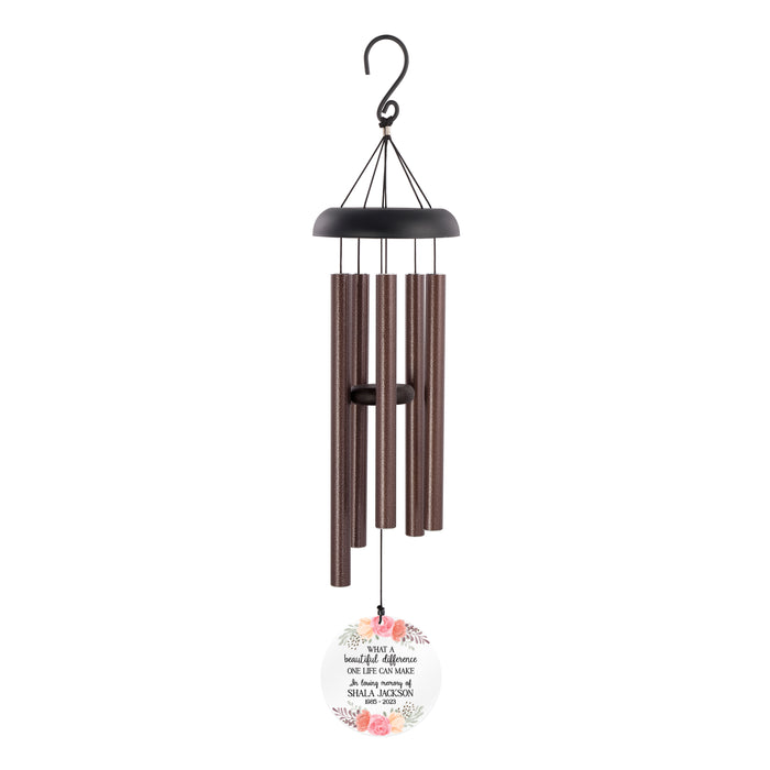 Personalized "Beautiful Difference" Memorial Wind Chime