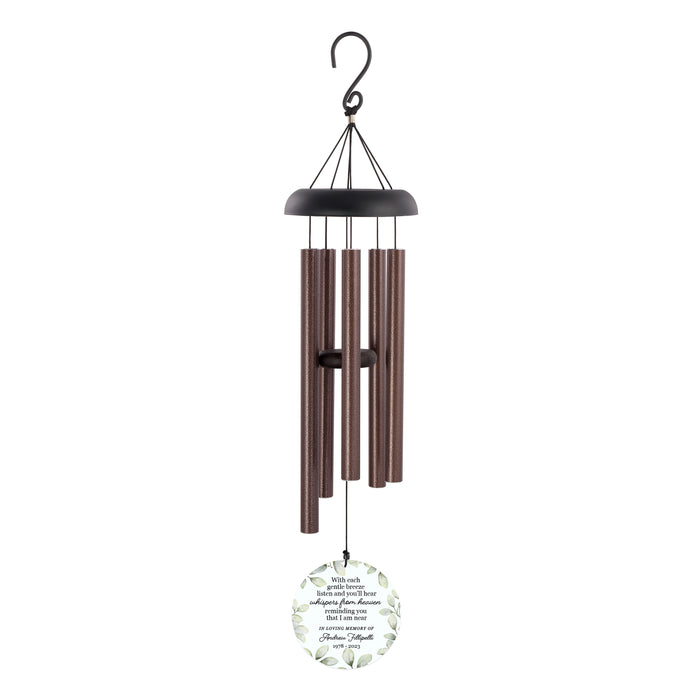 Personalized "Whispers from Heaven" Printed Memorial Wind Chime