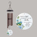 Customized brother memorial wind chime with blue bird