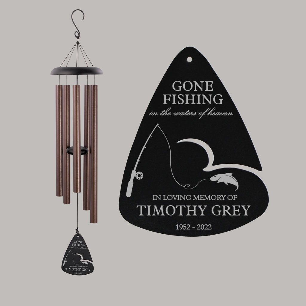 Gone store Fishing Windchime (Bass Fish)