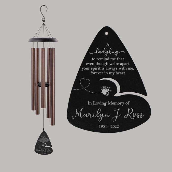 Ladybug memorial wind chime