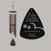 Pet memorial wind chime personalized with name
