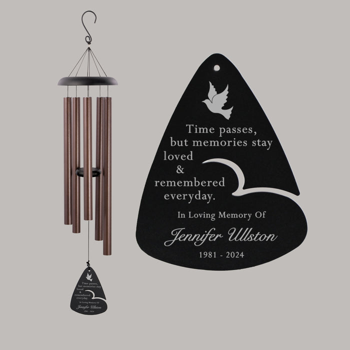 Memorial Wind Chime for Loss of Loved One Who Is Remembered Every Day