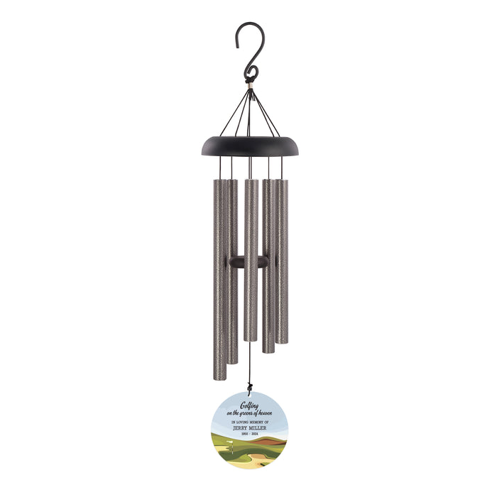 Personalized Golfing Sympathy Wind Chime