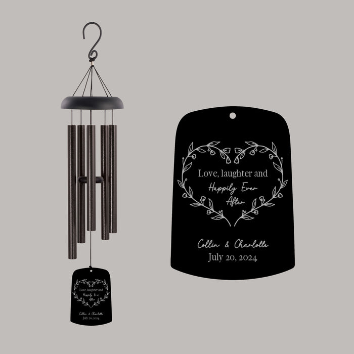 Personalized "Happily Ever After" Wedding Wind Chime